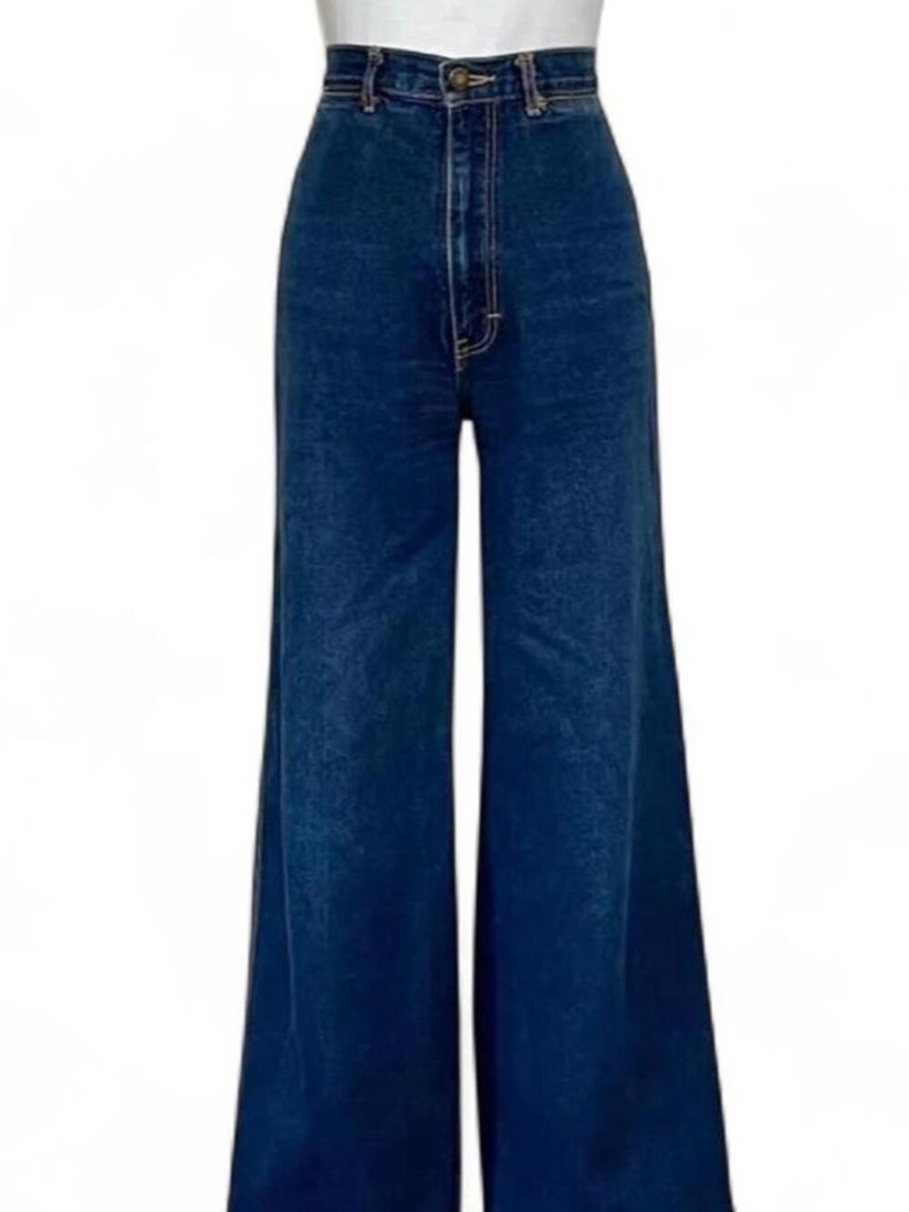 Rare Vintage 70s Brittania High Waist Bell Bottom Jeans 👖✨ Bow Pocket Detail
